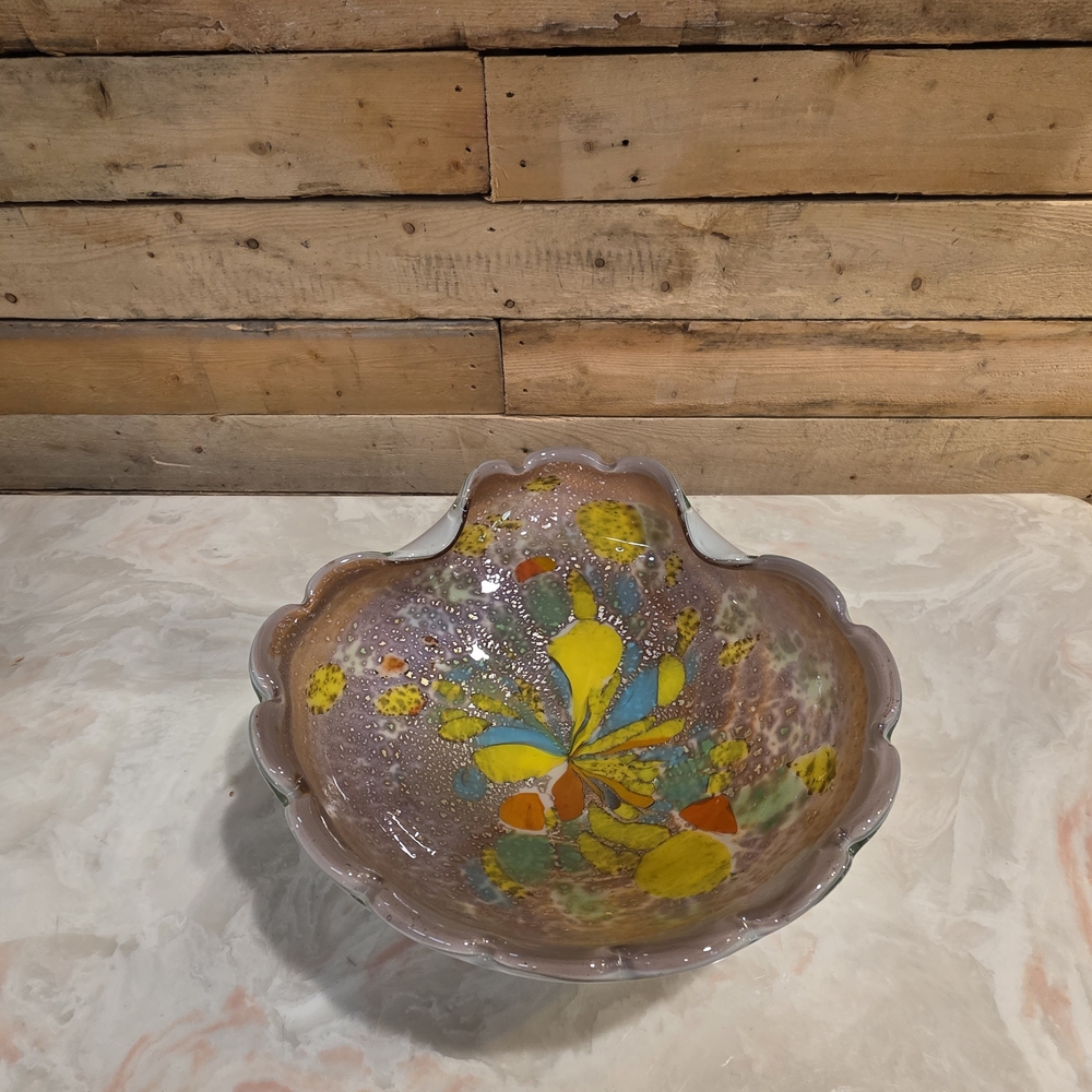 Handcrafted Multicolor Ceramic Art Bowl
